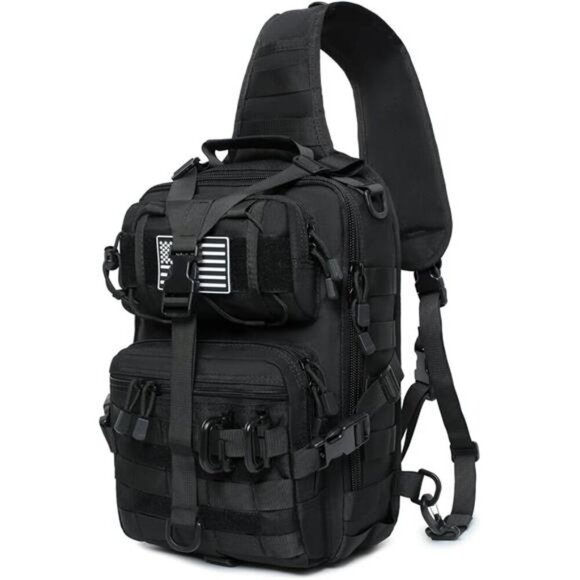 Tactical Sling Backpack MOLLE EDC Chest Bag Military Crossbody Range Pack - Picture 7 of 7